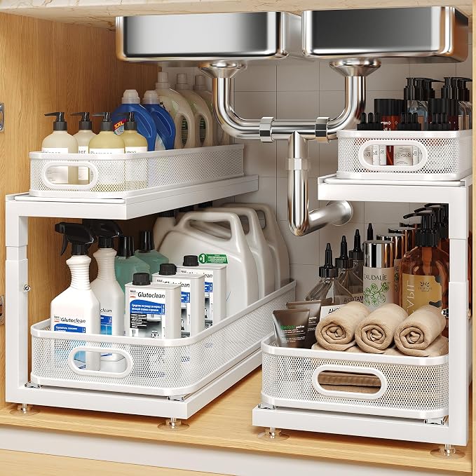 2-Pack 21.3 IN Depth Under Sink Organizer by UnderSinkOrganizer