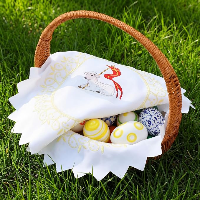 Polish Traditional Easter Embroidered Basket Cover Table Decoration Easter - Image 5