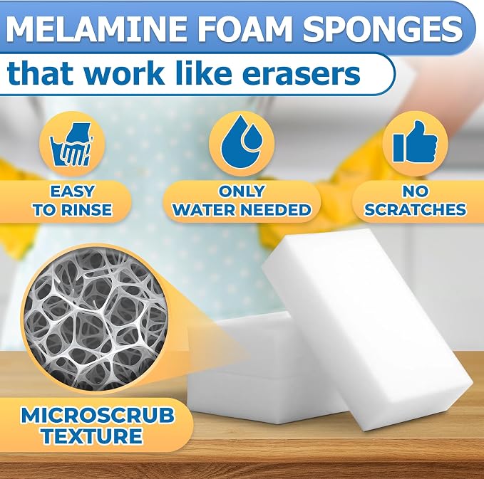 50 Pcs Melamine Sponges for Cleaning - Image 2