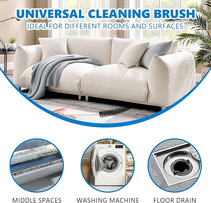 Dryer Lint Brush Vent Cleaner Lint Trap Cleaning Tool Dryer Vent Brush Long - Image 3