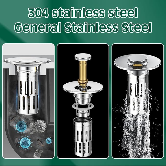 3 in 1 Sink Drain Strainer - Image 4