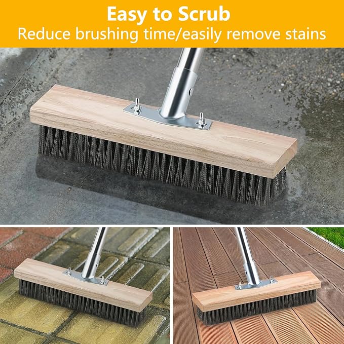 Stainless Steel Deck Brushes for Scrubbing Heavy Duty - Image 5