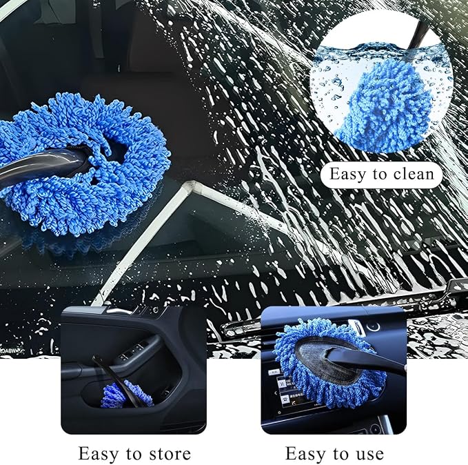 Car Dash Duster Brush, Super Soft Microfiber Multi-Functional Car Cleaning Brush - Image 4