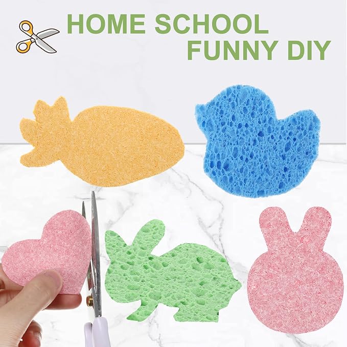 Zhengmy 300 Pieces Sponges Kitchen Compressed Sponges Bulk Natural Dish Sponge - Image 3