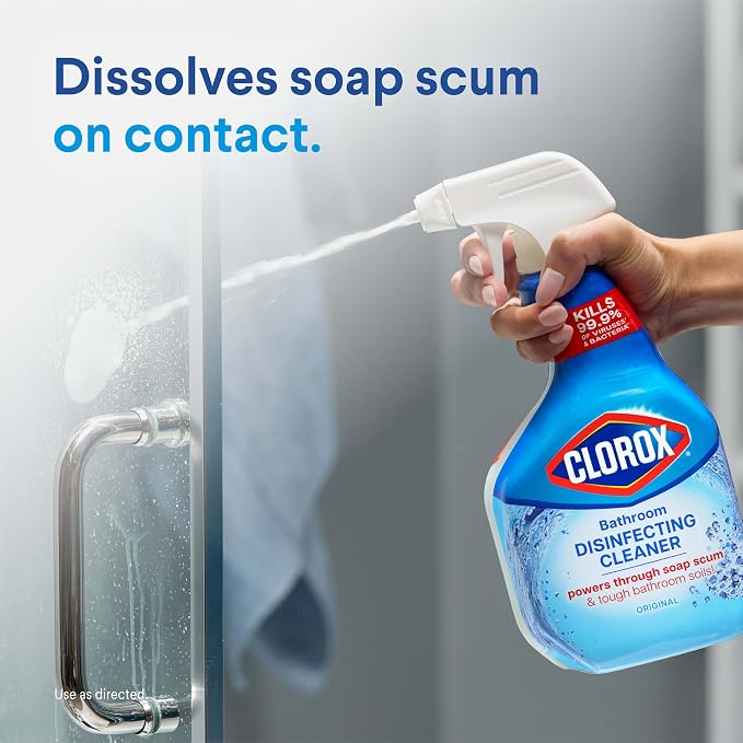 Clorox Disinfecting All-Purpose Cleaner 32 Oz and Disinfecting Bathroom Cleaner - Image 8