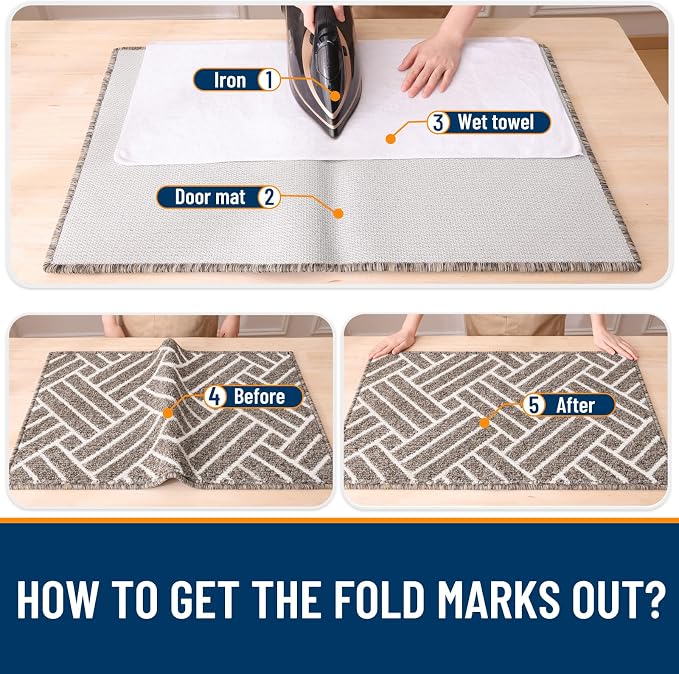 OLANLY Runner Indoor Door Mat, 59x23 Inch, Dirt Resistant and Absorbent - Image 9