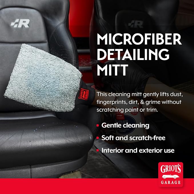 Griot's Garage Microfiber Car Wash Mitt Glove, Cleaning Pad - Image 2