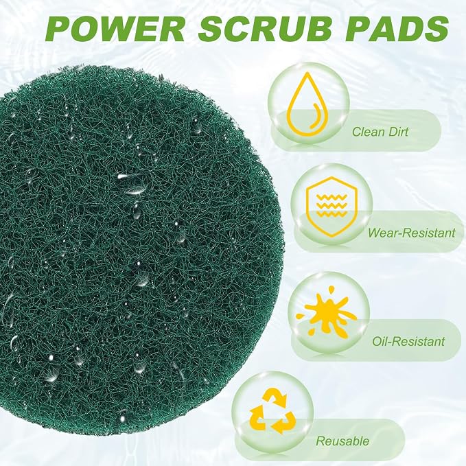 Power Scrub Pads, Scrubbing Pads 180 Grits Scouring Discs - Image 4