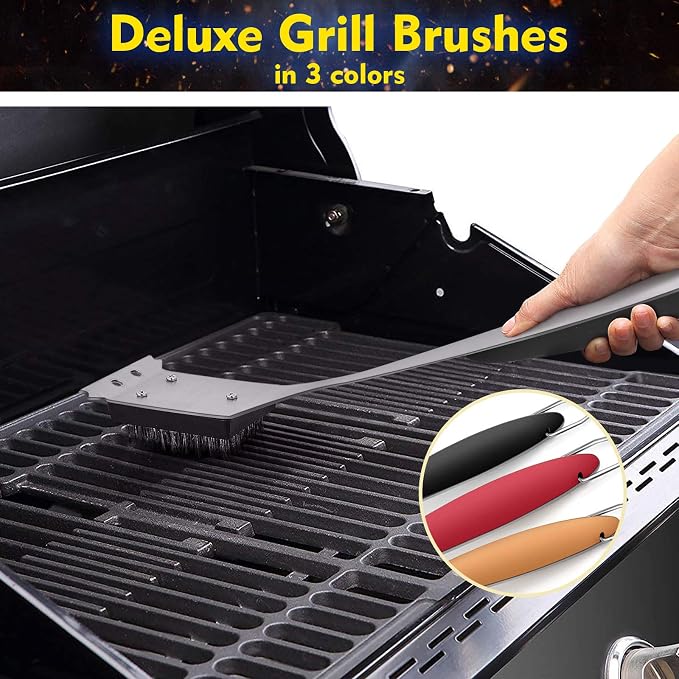 4PCS Grill Brush Replacement Heads, Wire Bristle Free Grill Cleaning Brush - Image 7