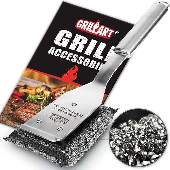 GRILLART Grill Brush Bristle Free, Safe Grill Brush by GRILLART