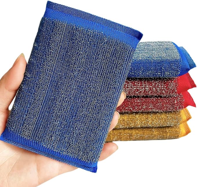 Kitchen Sponges for Dishes Steel Wool Scrubber Sponges for Kitchen Heavy Duty by Unknown