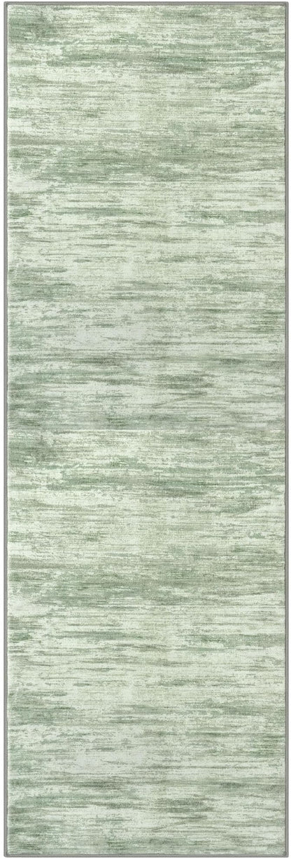 2x6 Modern Abstract Runner Rug for Hallways, Light Sage Green and Ivory Super Soft Hallway Decor Kitchen Rugs with Non-Slip, Non-Shedding Washable Rug for Entryway Bedroom Indoor