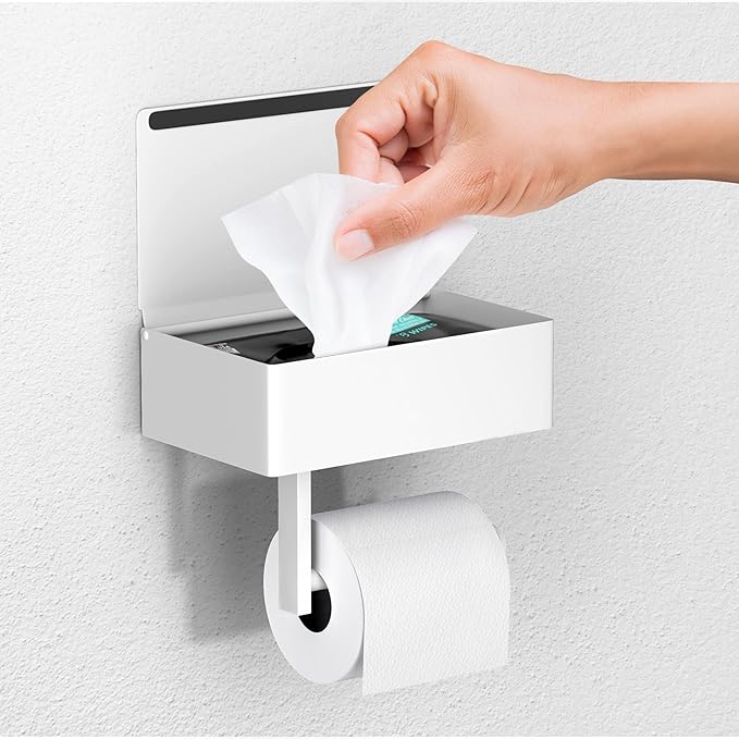 Day Moon™ White Toilet Paper Holder by DayMoonDesigns