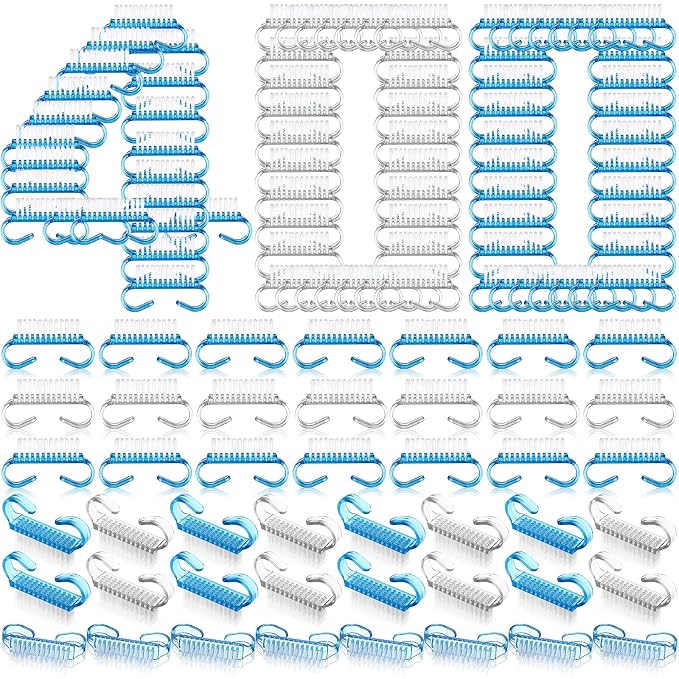 Bokon 400 Pcs Handle Grip Nail Brush Bulk Fingernail Scrub Brush by Bokon