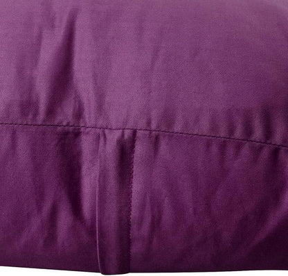 4-Pack 100% Cotton Comfortable Solid Decorative Throw Pillow Case,Thmyo Square Cushion Cover Pillowcase Sublimation Blank Pillow Covers DIY Throw Pillowcase(20x20 inch/ 50x50cm,Dark Reddish Purple)