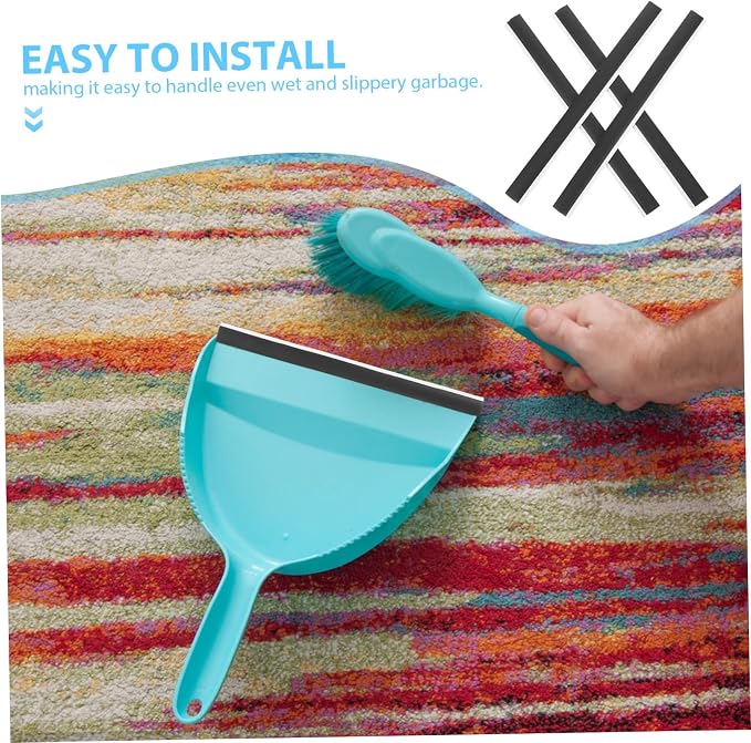 4pcs Rubber Dustpan Edge Strips Soft Rubber Replacement Lips - Image 9