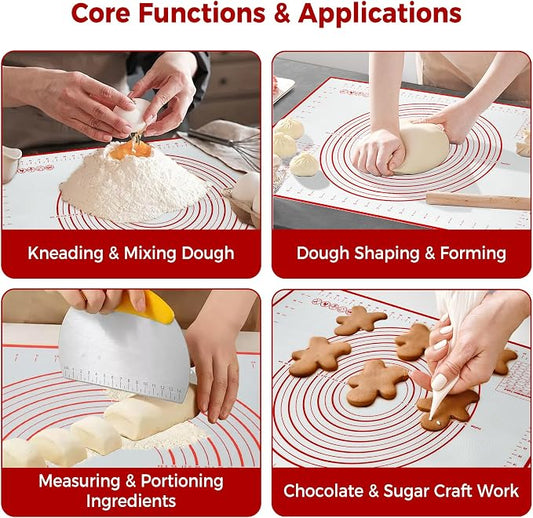 Extra Large Nonstick Silicone Pastry Mat 28x20Inch - Image 2