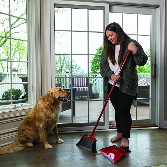 O-Cedar Pet Pro Broom with Step-On Dustpan | Remove 99% with One Sweep | - Image 14
