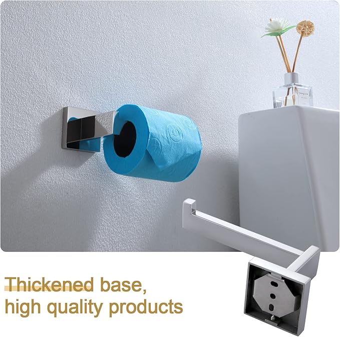 KOKOSIRI Toilet Paper Holder Chrome Toilet Roll Holder - Image 6