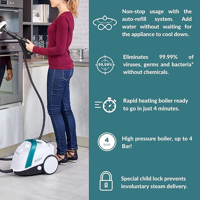 POLTI Vaporetto Smart 100 Steam Cleaner - Image 3