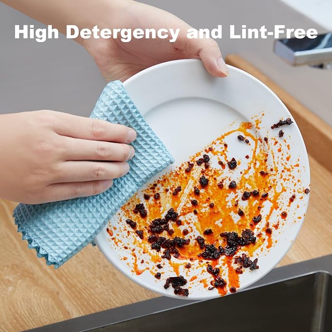 JOYMOOP Microfiber Cleaning Cloth, Reusable Absorbent Microfiber Cleaning Cloths - Image 3