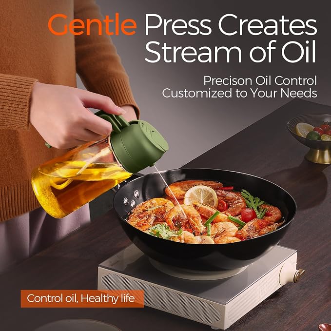 YARRAMATE 16oz/470ml Glass Olive Oil Sprayer - Image 4