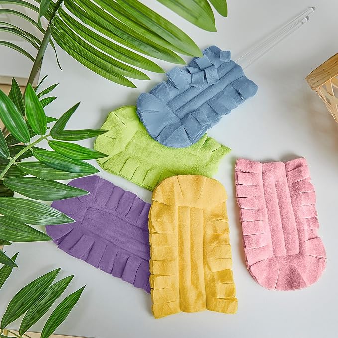 Zubebe 12 Pcs Duster Refill Reusable Fleece Duster Refills Feather Flat Dusters - Image 6