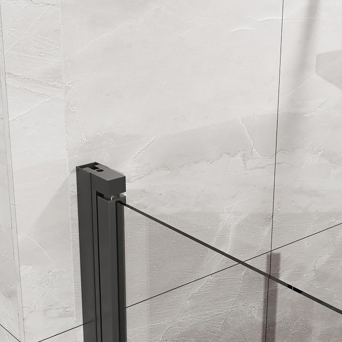 Frameless Bi-Fold Shower Door 34" W x 72" H, 1/4" Clear Tempered Glass - Image 4