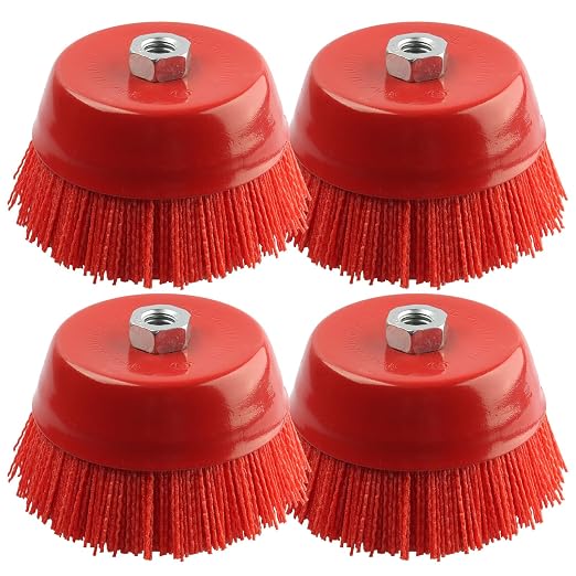 Nylon Cup Brush for Angle Grinder, 6 Inch Coarse Sanding Scuffing, 5/8" 11 by CraftyourworldwithUs