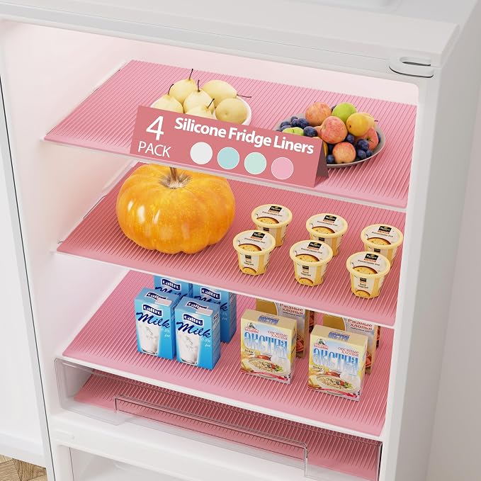 GOYLSER Silicone Refrigerator Liners Fridge Liner and Mat Recyclable, Protect by GOYLSER