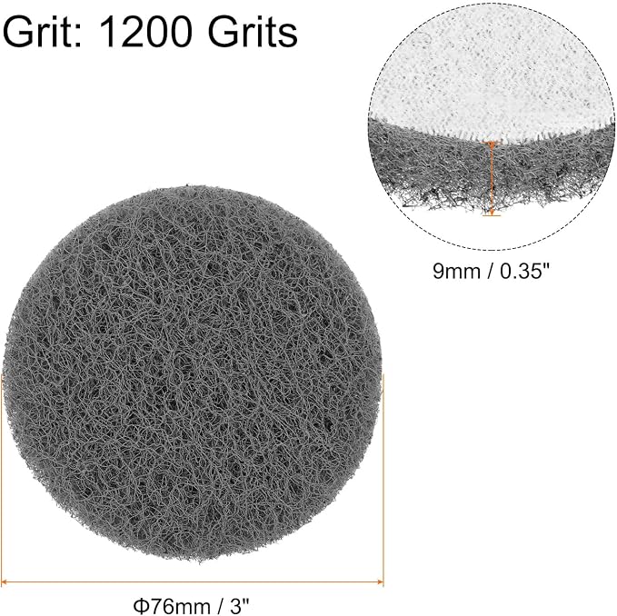 HARFINGTON 20pcs Scrubber Scouring Pads 1200 Grits 3 Inch Drill Power Brush - Image 2