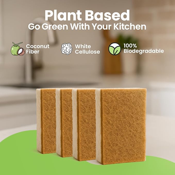 Natural Kitchen Sponges Pack of 12 - Image 2