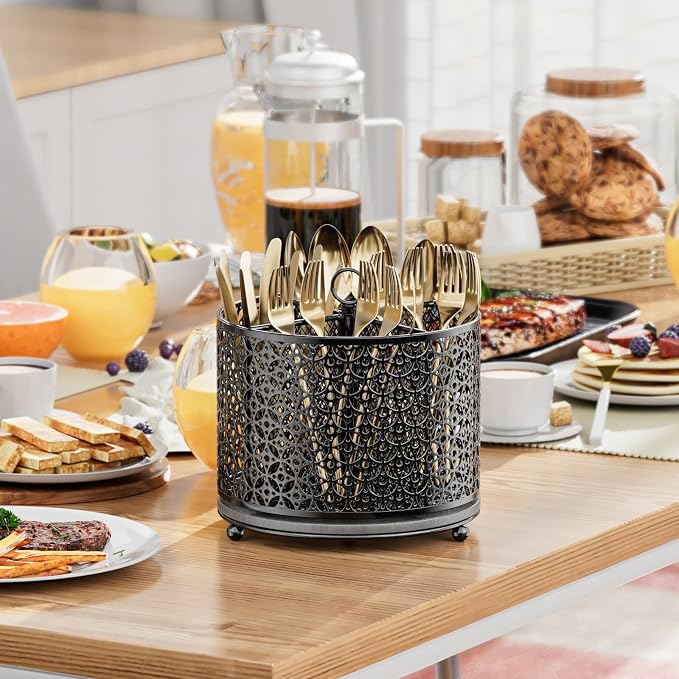 360° Rotating Utensil Holder Caddy - Image 4