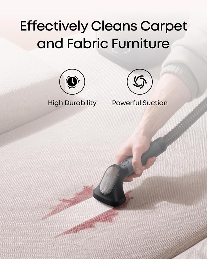 eufy Fabric Cleaning Brush, Powerful Suction, Efficient Cleaning, Compatible - Image 4