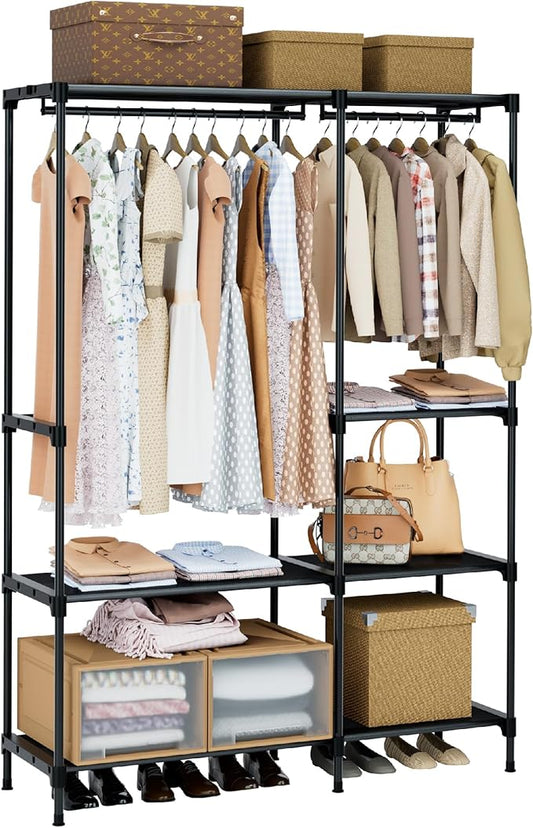 Clothes Rack, Portable Closet, 44.9 Inch Large Capacity Wardrobe Closet by Unknown