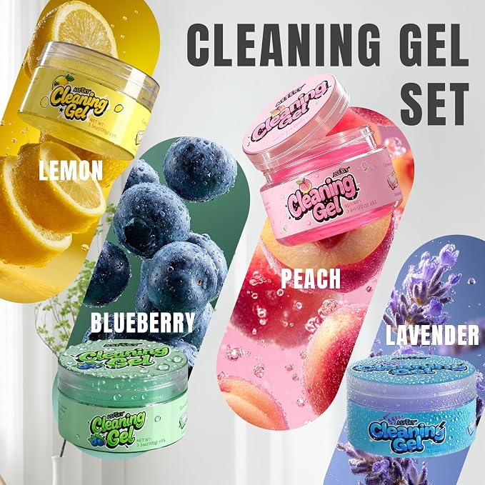 ASFSKY Car Cleaning Gel（4 Packs） Dust Cleaning Putty Universal Car Interior - Image 2