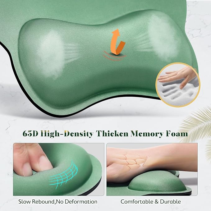 Gimars Ergonomic Mouse Pad Wrist Support, Upgrade Enlarge Superfine Fibre Soft - Image 4