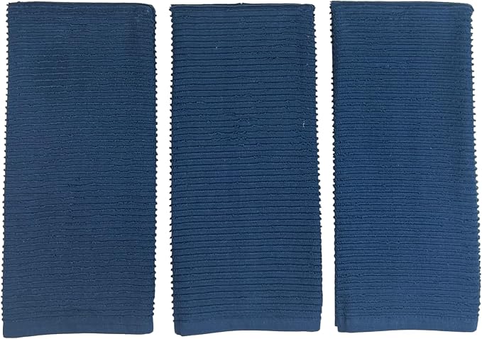 Serafina Home Royal Nautical Blue Kitchen Hand Dish Towels: Oversized 28" x 18" - Image 7