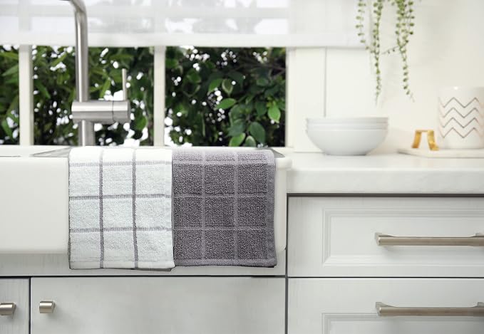 100% Cotton Terry Dish Cloth & Dish Towel, 6 Pack, Super Soft and Absorbent - Image 6