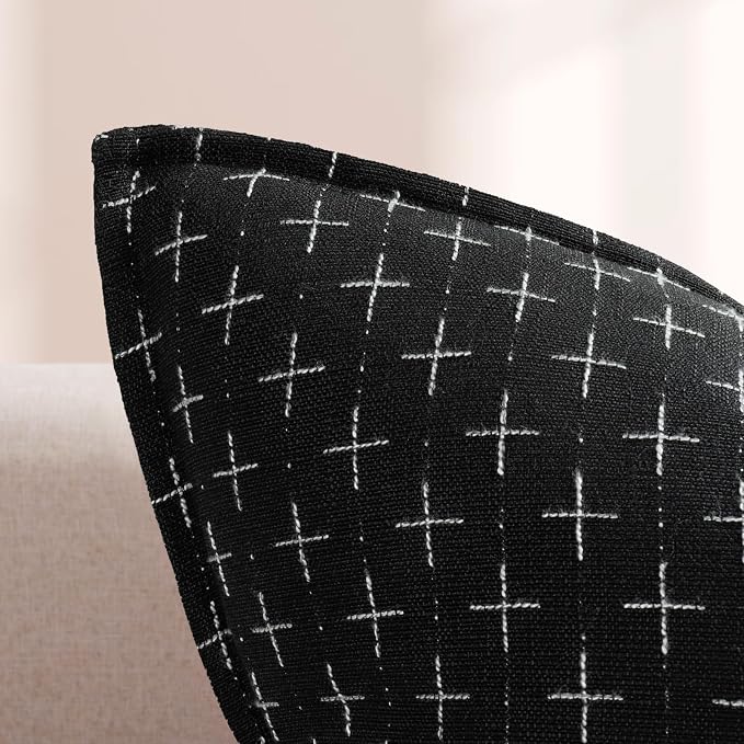 ZWJD Pillow Covers 16x16 Set of 2 Soft Polyester Textured Pillow Covers - Image 2