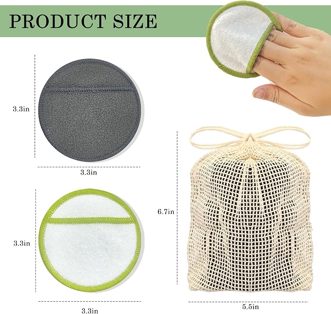Chloven Reusable Cotton Rounds 16 Pack - Image 4