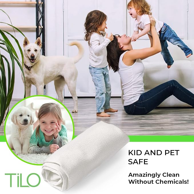 TILO Microfiber Cleaning Cloth – 19x13 Inch Ultra-Absorbent, Reusable Soft - Image 2