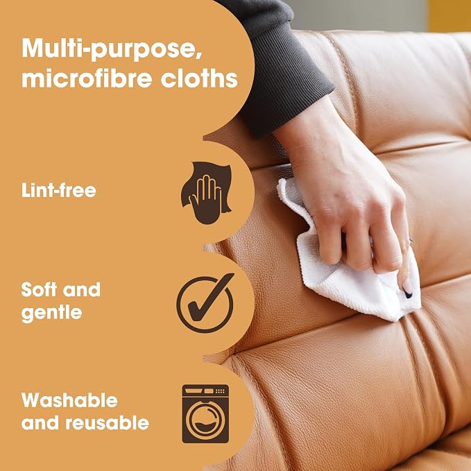 Furniture Clinic Pack of 4 Microfiber Cloths – Lint Free - Image 2