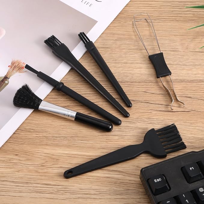 6pcs Keyboard Cleaning Kit, Stainless Steel Keycap Puller & Anti Static Dust - Image 7