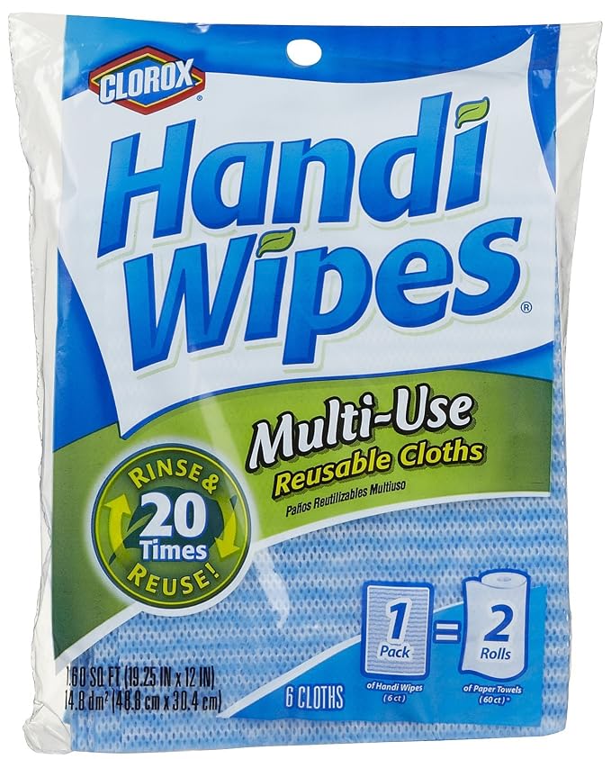 Clorox Handi Wipes Multi-Use Reuseable Cloths 6 ct by Clorox