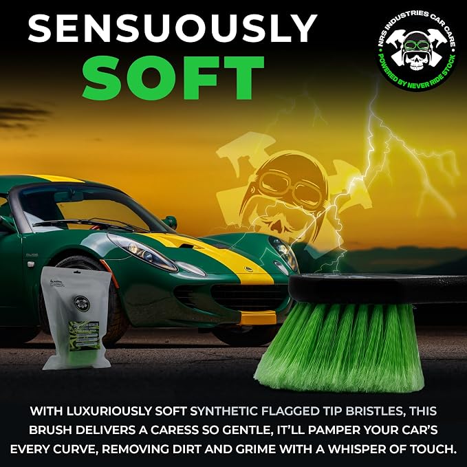 Dirty Deeds Wheel & Exterior Car Cleaning Brush | Soft Bristle Scrubber | Safe - Image 5