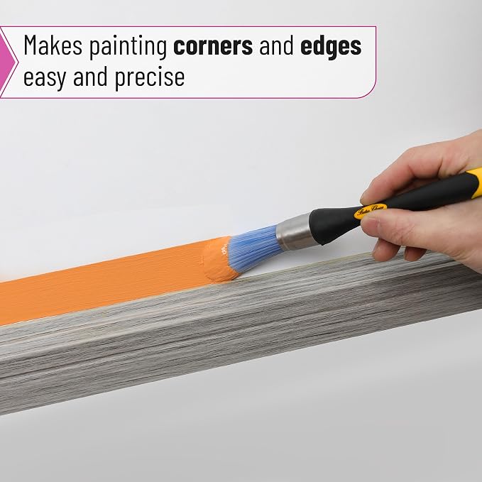 Bates- Trim Paint Brush, 0.75 Inch, Synthetic Bristles, Trim Brushes - Image 4