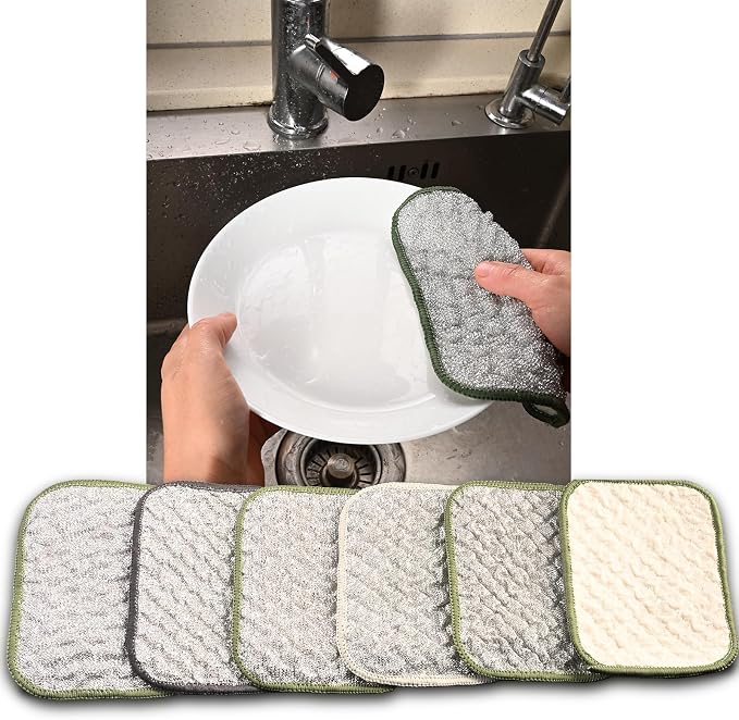 2026 New Double Side Non Scratch Wire Dishcloths, Reusable Metal Dish Cloth by Unknown
