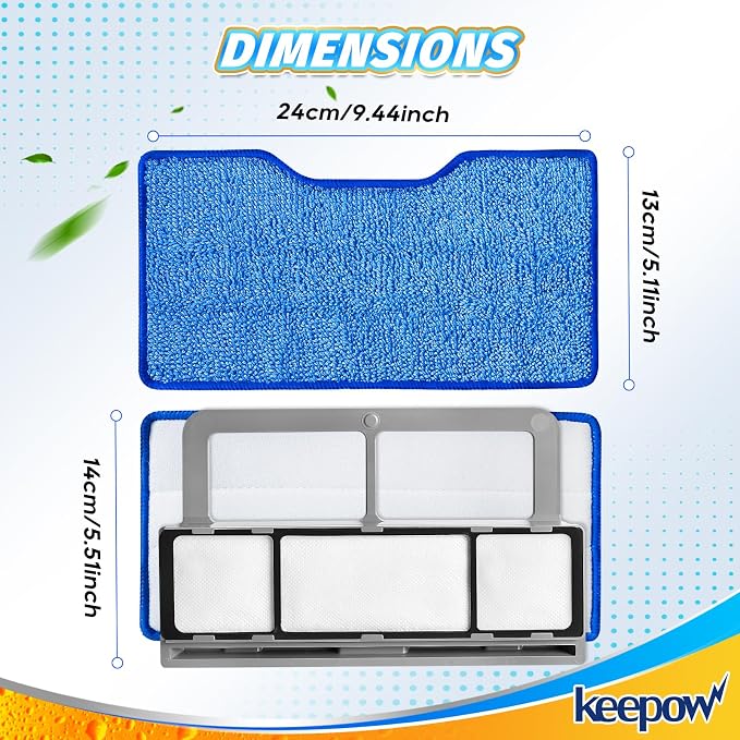 KEEPOW Reusable Mop Pads Refills Compatible - Image 4