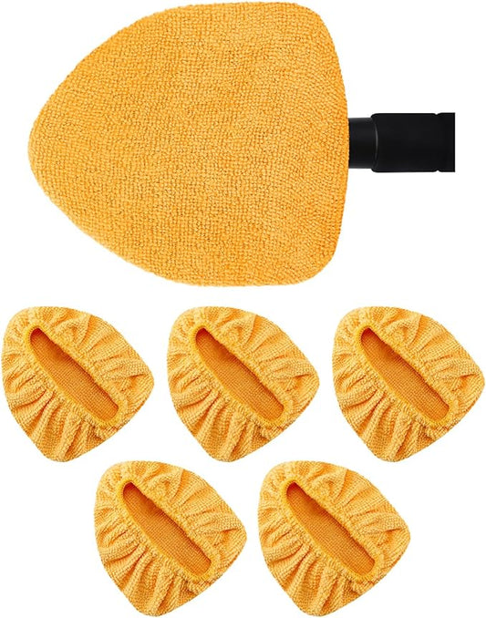 5 Pack Microfiber Pads for Windshield Cleaner Tool – Washable Windshield by eFuncar